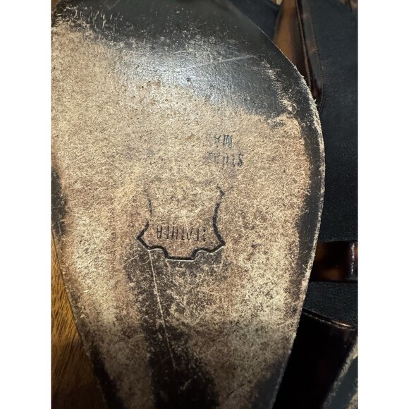 STUART WEITZMAN Women's Black Aspect Tortoise Shell Slingback Pumps Sz 10.5 N - Picture 6 of 12